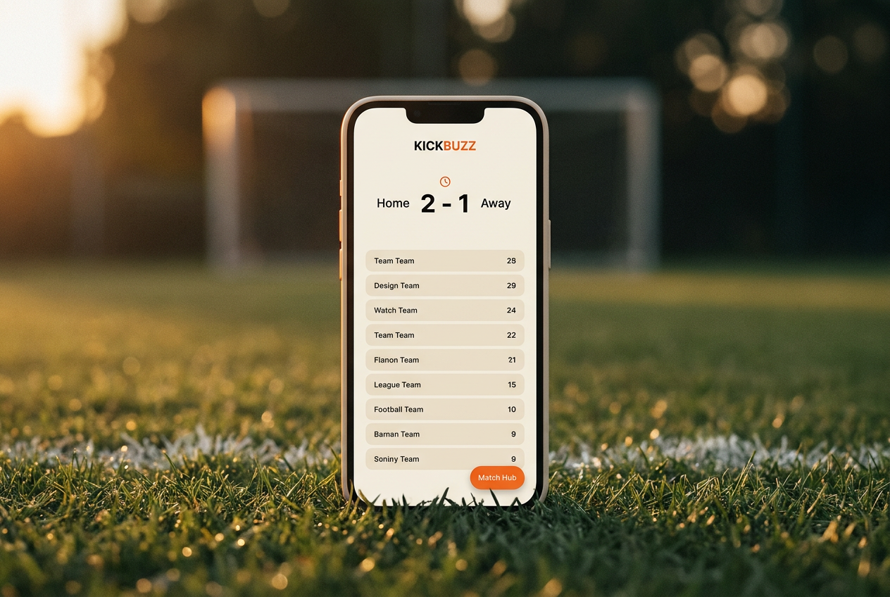 Kickbuzz — football match-management app